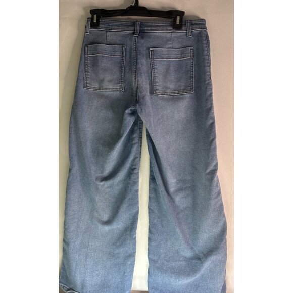 1822 Denim Women’s Size 6 Comfy Wide Leg Jeans Y2K 2000's Retro Square pockets - Picture 6 of 8